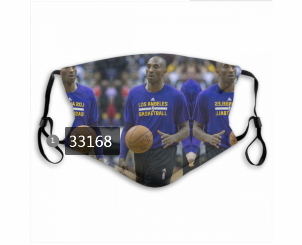 2021 NBA Los Angeles Lakers #24 kobe bryant 33168 Dust mask with filter->nba dust mask->Sports Accessory